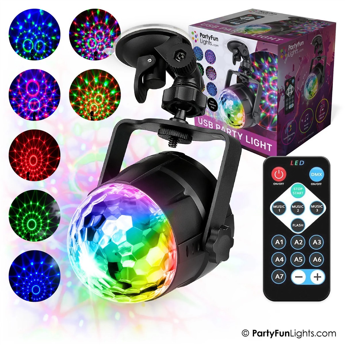 LED, Mondlicht, Beleuchtungsset, Party Licht, Fernbedienung
