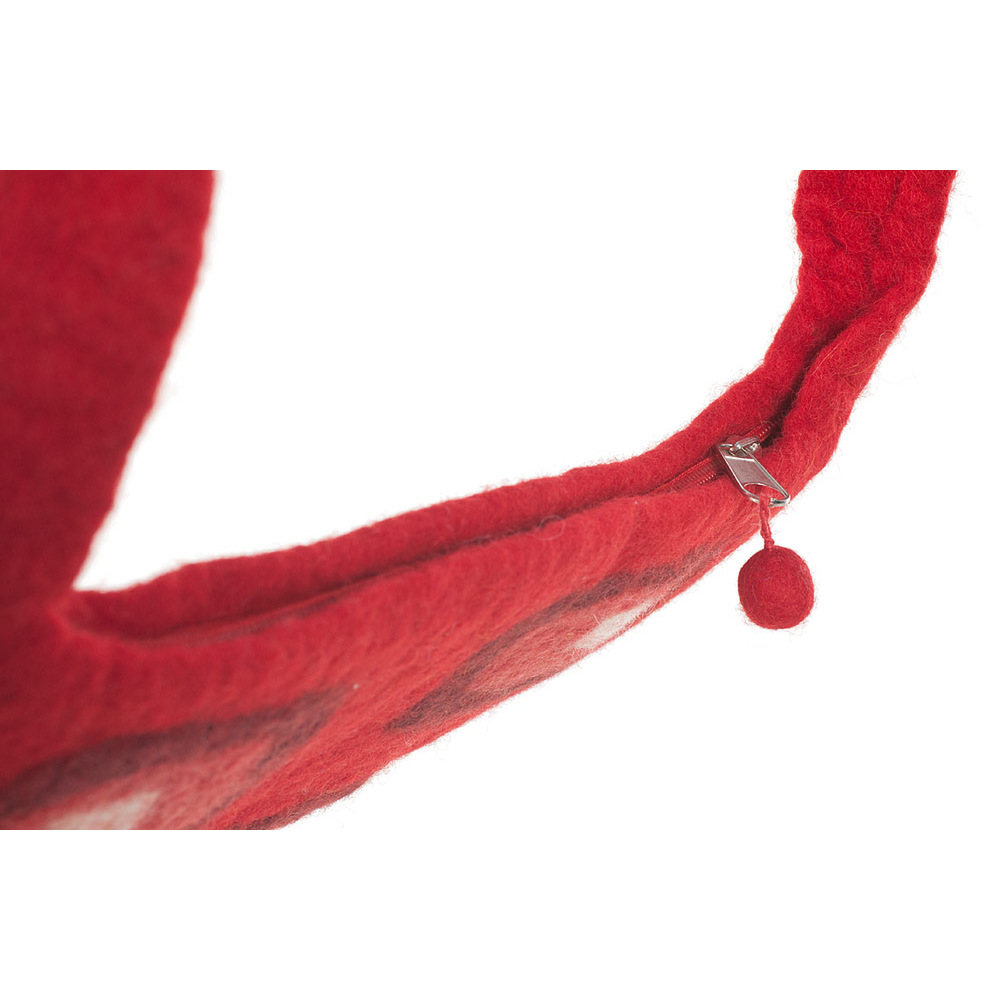 Umhängetasche Retro, 30 x 25 cm Farbe: rot