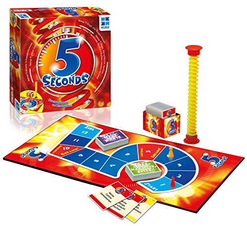 Megableu | 5 Seconds | Familienspiel | Gesellschaftsspiel | Spiel & Spaß | Das rasante Spiel um Witz und Wort | Gib in nur 5 Sekunden 3 richtige Antworten! | für 3 bis 6 Spieler ab 8 Jahren