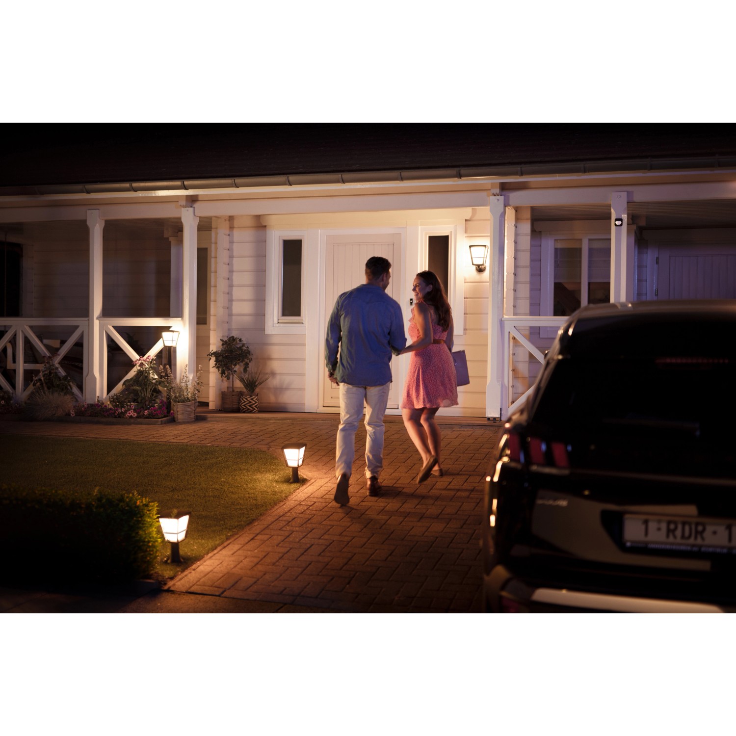 Philips Hue White & Color Ambiance Econic LED Wegeleuchte