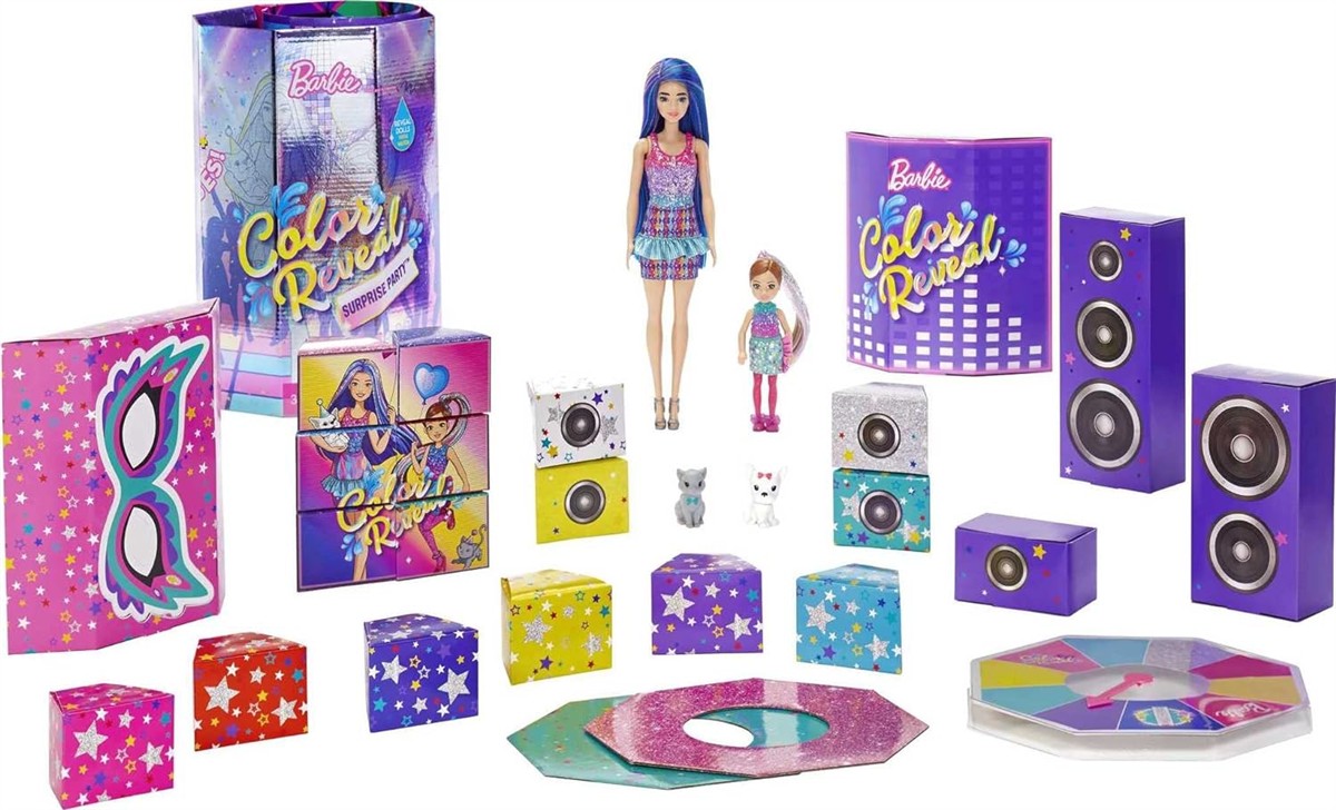 Barbie, Color Reveal, Überraschung, Puppe, Spielset