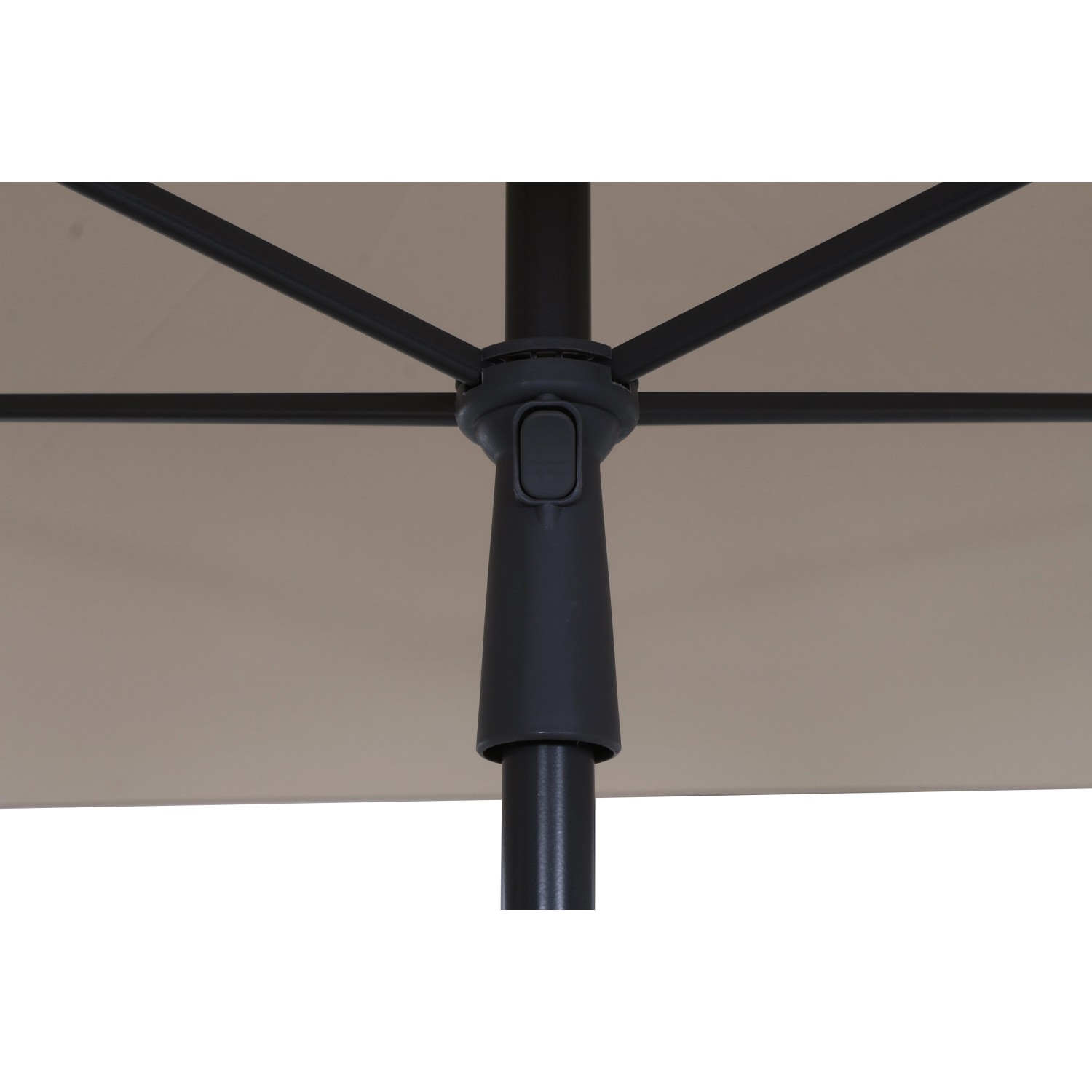 Siena Garden Marktschirm City 140 cm x 210 cm Natur mit Schieber