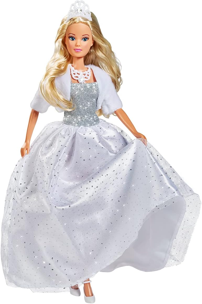 Simba Steffi Love Puppe White Dream Ankleidepuppe Glitzerkleid mit Glitzerstein Modepuppe Spielpuppe