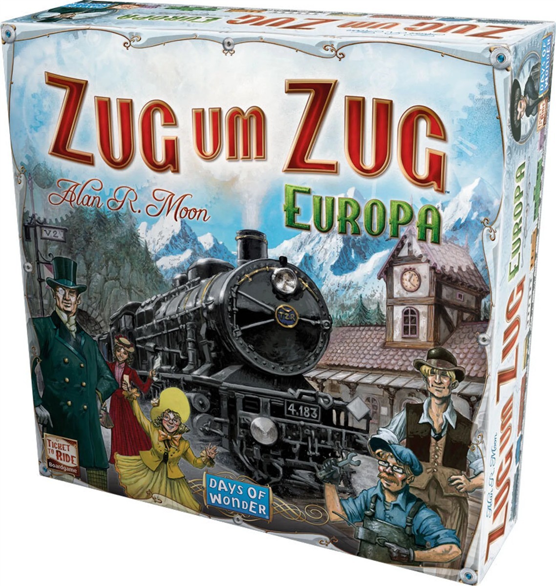 Zug, Europa, Dampfzug, Schachtel, Brettspiel
