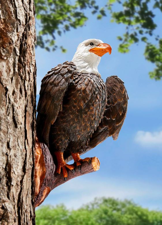 Baumdekoration Adler Dekofigur Gartendeko Gartenfigur