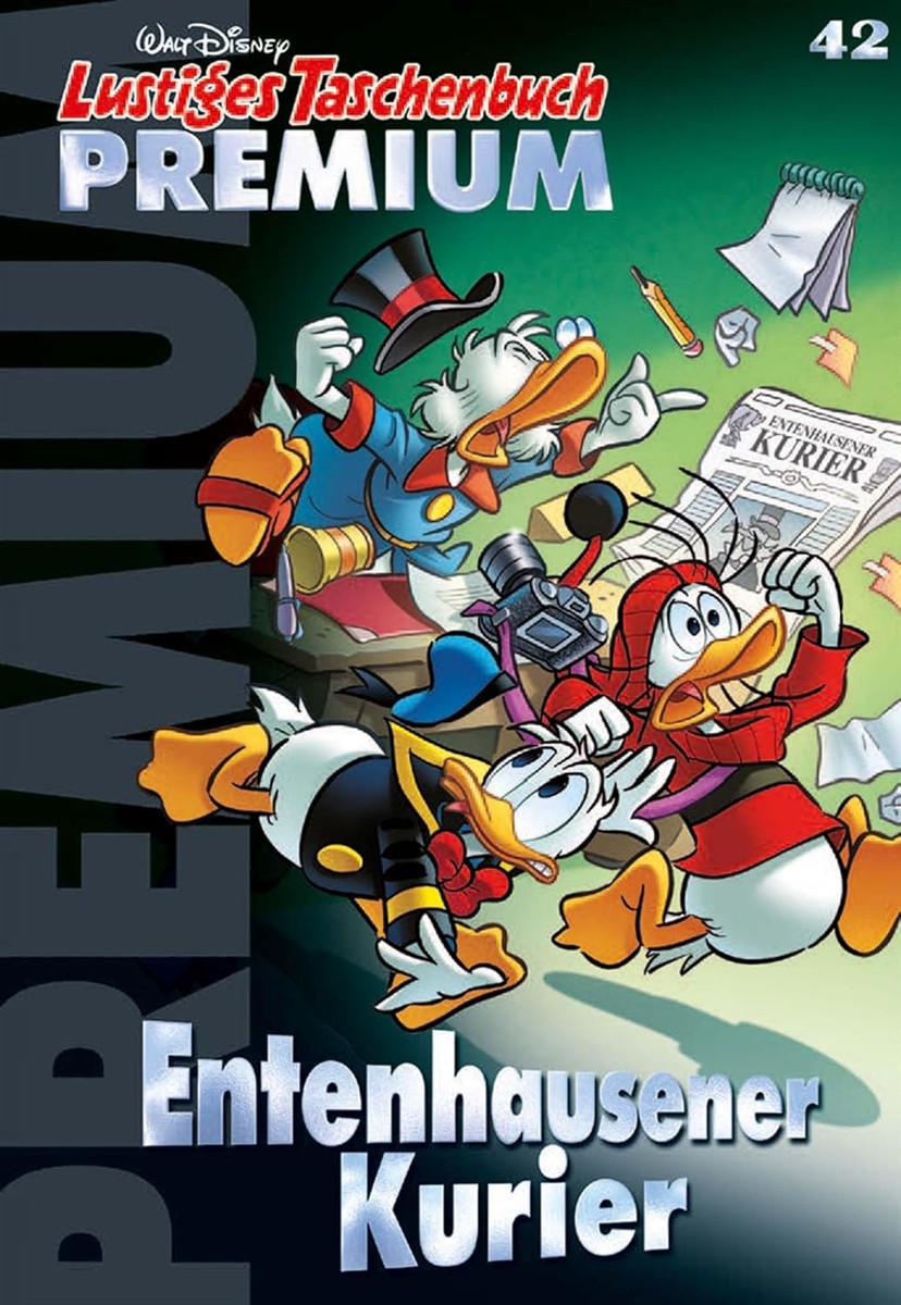 Comic, Donald Duck, Ente, Zeitung, Brille