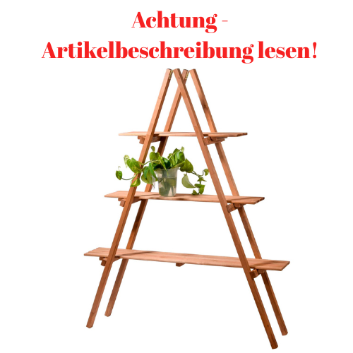 Dobar Große Blumenpyramide dreistufig Blumenregal Blumenständer Blumentreppe #DH48