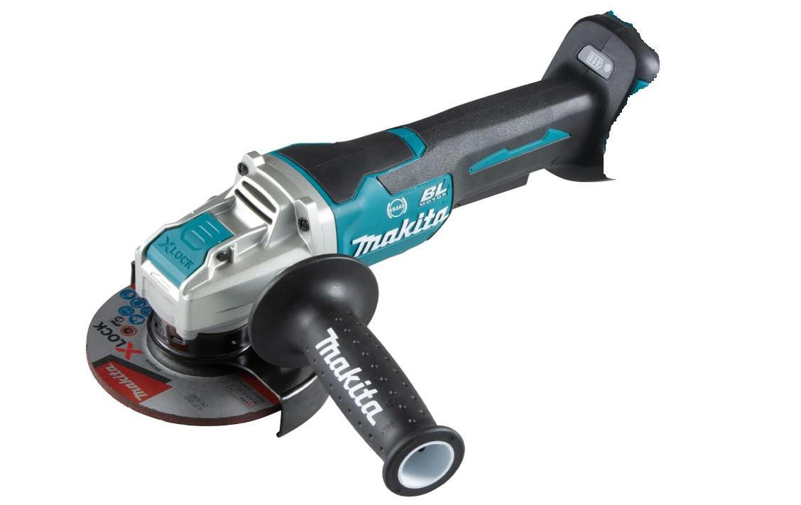 Makita DGA519Z 18 V Li-Ion LXT 125 mm bürstenloser X-Lock-Winkelschleifer – Batterien und Ladegerät nicht im Lieferumfang enthalten
