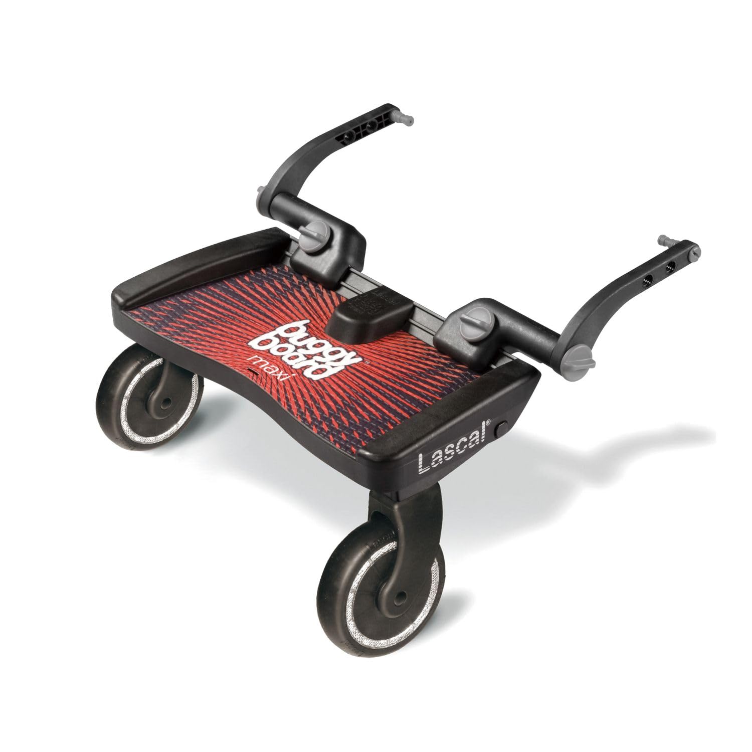 Lascal 12031 BuggyBoard Maxi Kinderbuggy Trittbrett mit großer Stehfläche Kinderwagen Zubehör rot