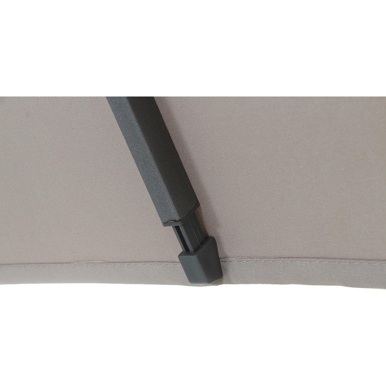 Siena Garden Marktschirm Avio 200 cm x 250 cm Taupe mit Kurbelmechanik