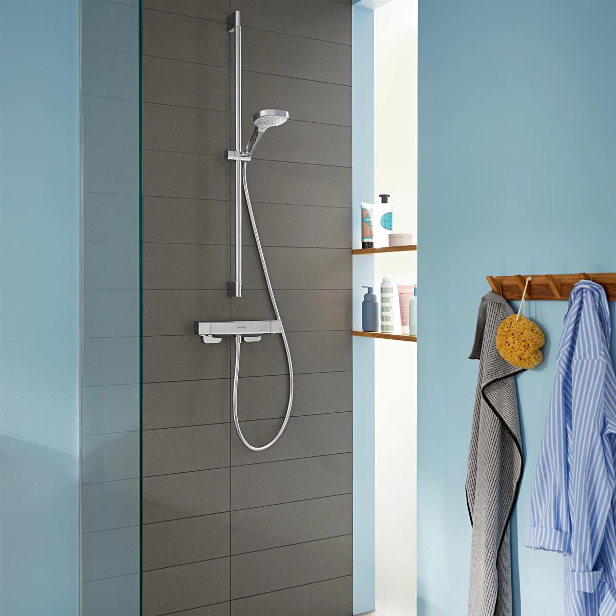 Hansgrohe Handbrause Croma Select E Vario EcoSmart Chrom/Weiß 110 mm