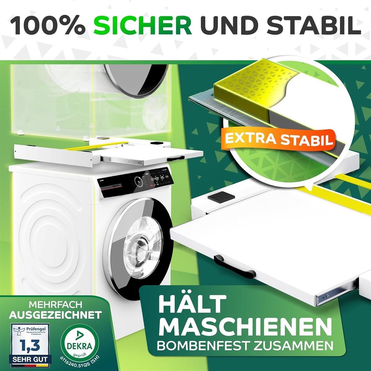 Waschmaschine, Top-Lader?, Schublade?, Pulldrawer?, Perlzusatz?