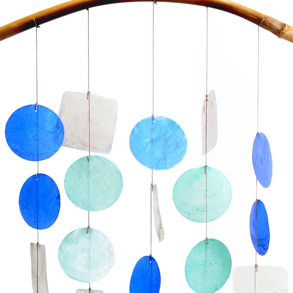 Windspiel verschiedene Farben, Perlmutt, Mobile, Fensterschmuck