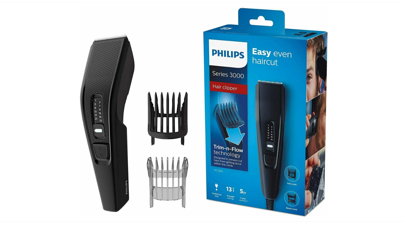 Philips Lang-/Kurzhaartrimmer HC3510/15 Haarschneider Bartschneider