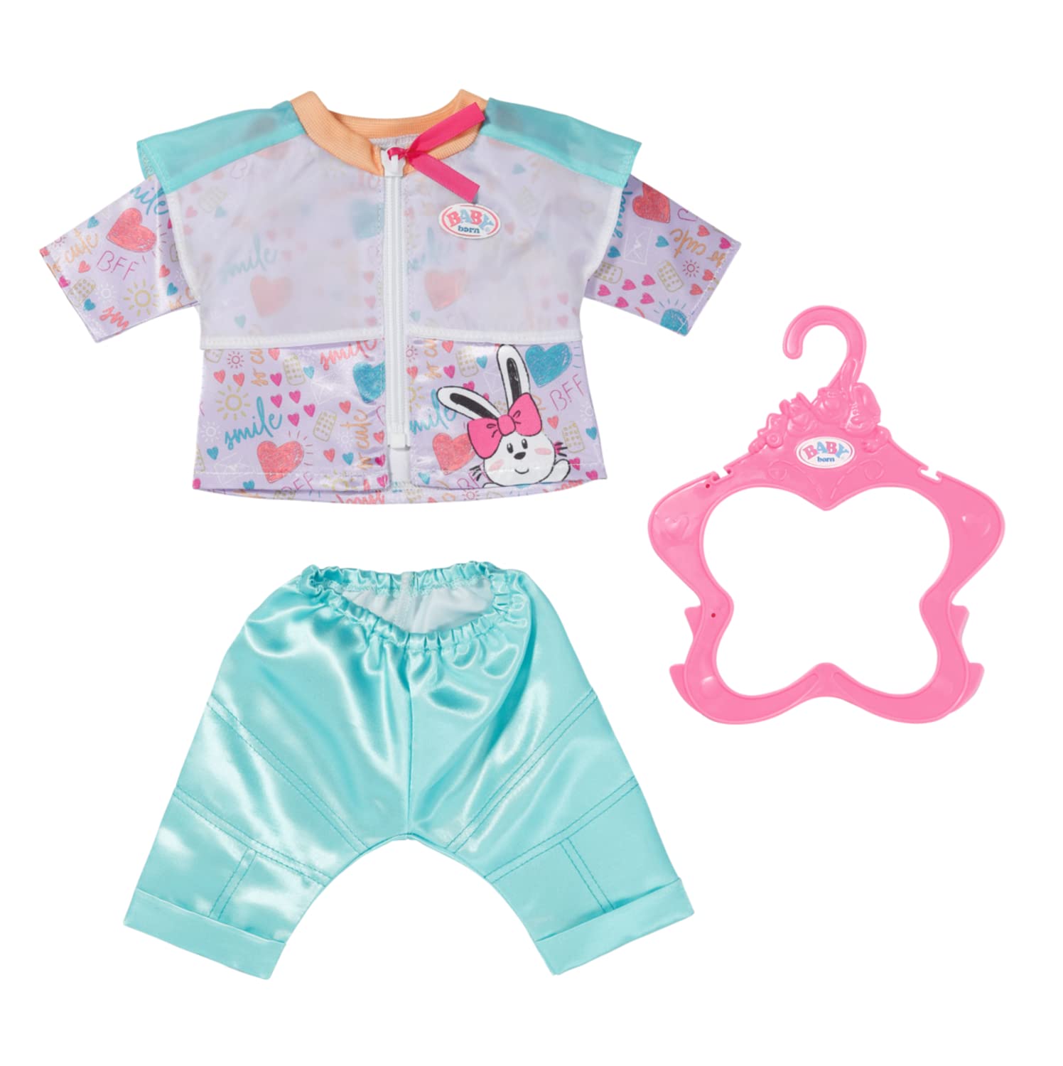 Zapf Creation 832622 BABY born Freizeitanzug Aqua 43cm Puppenkleidung Set