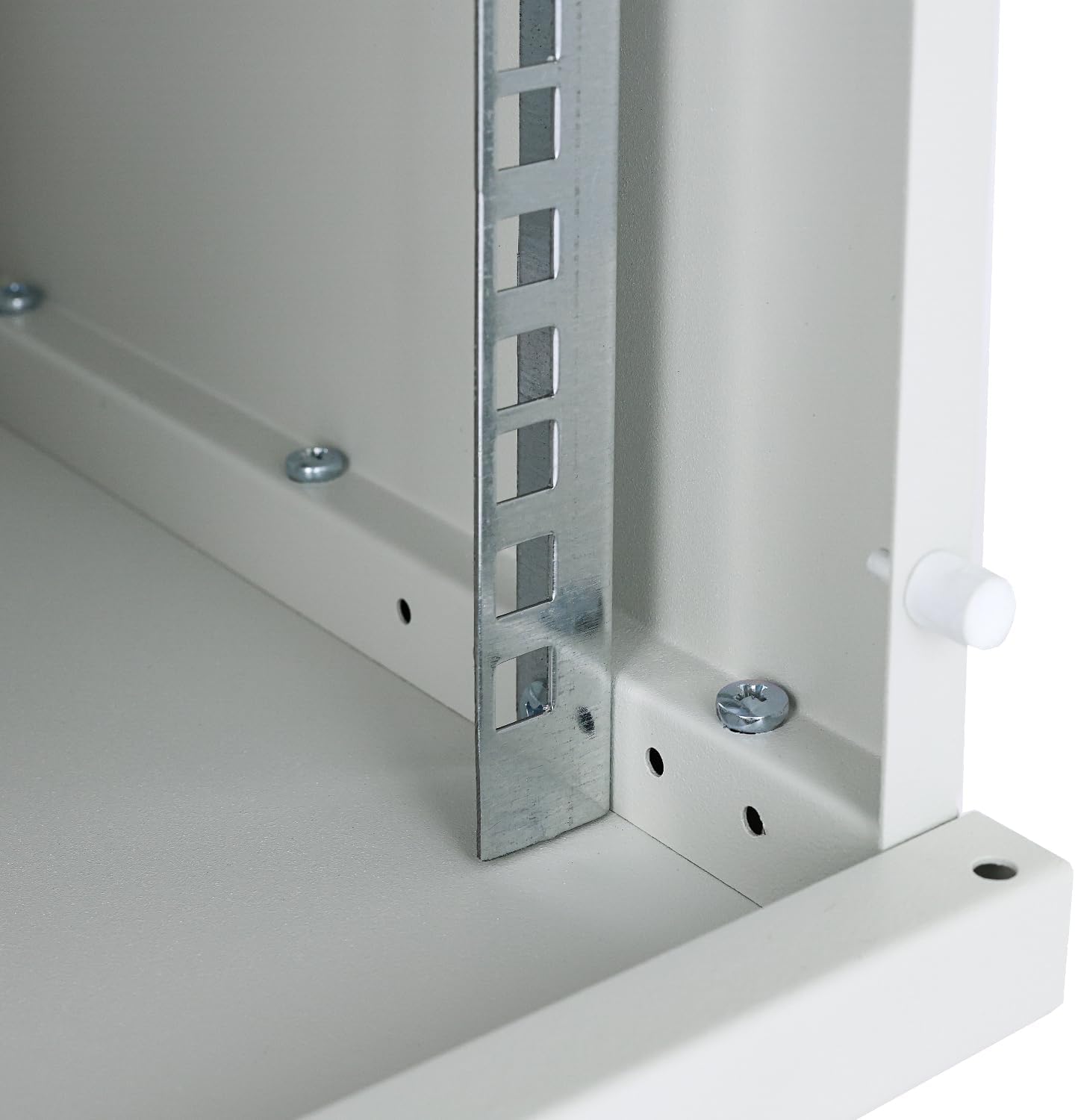 Schrank, Metall, Lagerregal, Verankerung, Regalboden