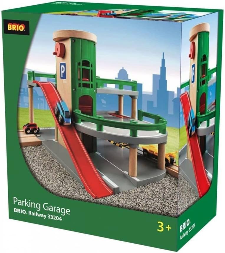 BRIO 33204 Parkhaus Straßen Schienen Parking Garage Parkgarage Spielzeug