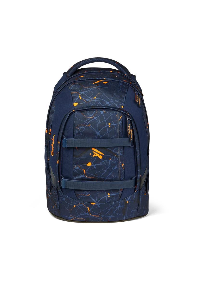 satch pack Schulrucksack ab 5. Klasse ergonomisch 30L Stauraum standfest Organisationstalent Urban Journey - Dunkelblau