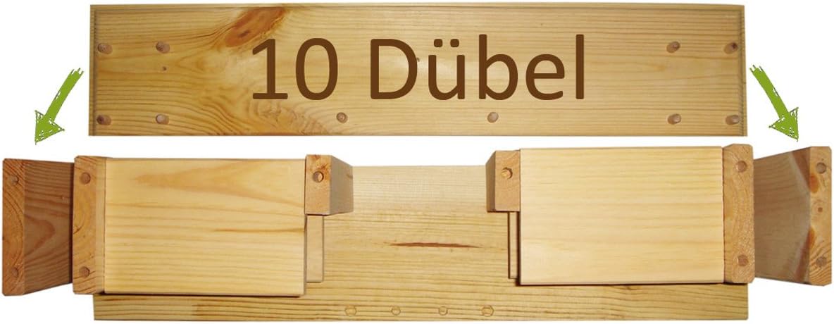 dobar LUXUS-INSEKTENHOTELS "Weißer Palast" Design Wildbienenhaus Nisthilfe für solitäre Wildbienen Insekten Nisthöhle als Bausatz