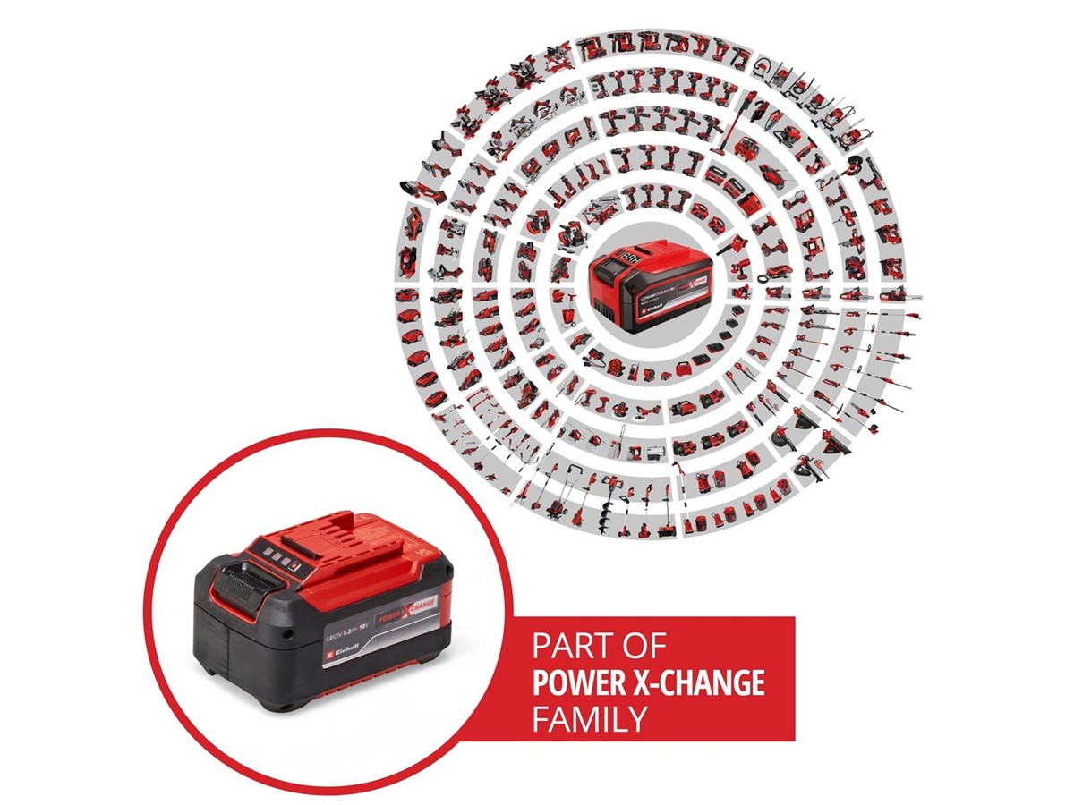 Akku, Batterie, Power X-Change, Ladegerät, Roter Akku
