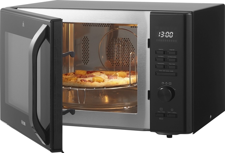 Mikrowelle, Backofen, Pizza, Kompakt, Schwarz