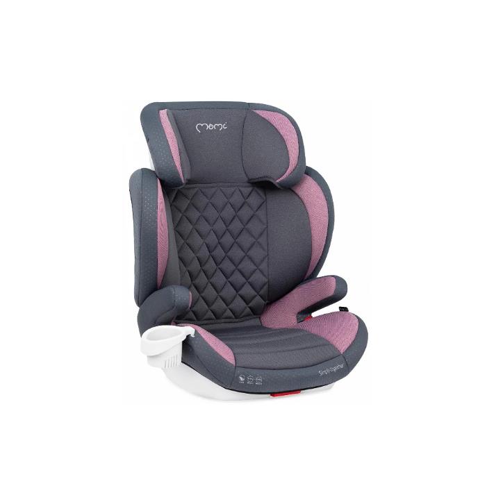 MoMi QUICK FIX Autositz Kindersitz 15 bis 36 kg pink rosa