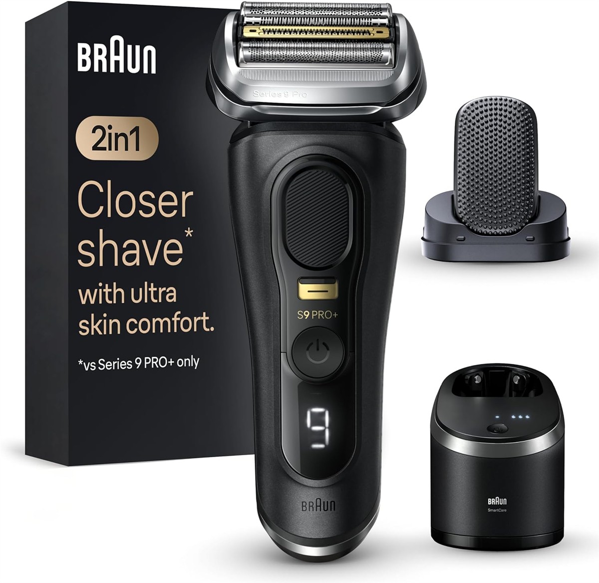 Rasierer, 2in1, Braun, Doppelseitiger Rasierer, Geläutetes Lichtdisplay