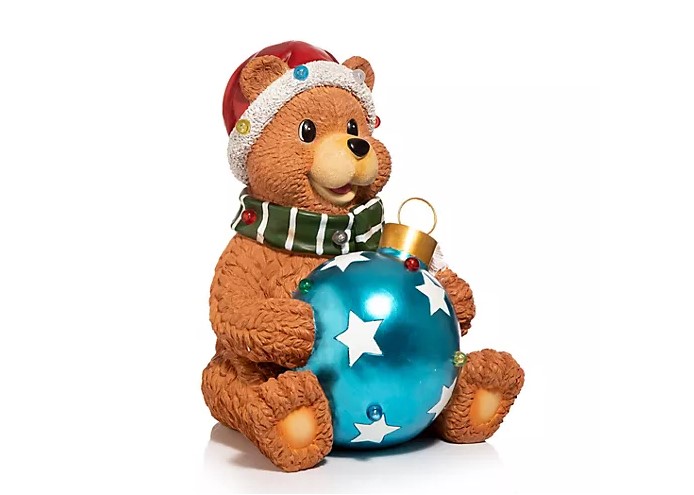 LUMIDA Xmas Leuchtfigur Weihnachtsbär braun Dekofigur Weihnachten Bär
