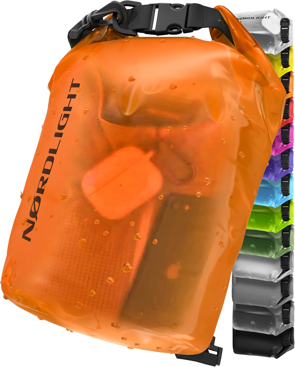Nordlight Wasserdichter Rucksack Dry Bag 30L - Roll Top Rucksack Kurierrucksack orange