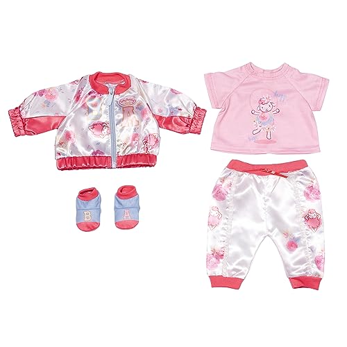 Baby Annabell, Puppenkleidung, Baby Annabell Deluxe Outdoor Set 43cm mit Jacke, Shirt, Hose und Socken, 707449, Zapf Creation