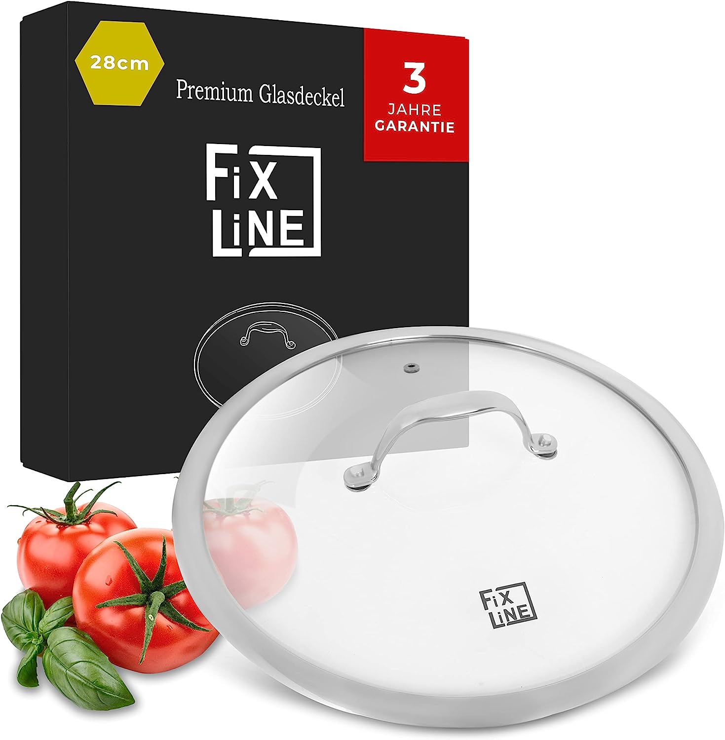 Fixline Premium Pfannendeckel Glasdeckel... günstig kaufen