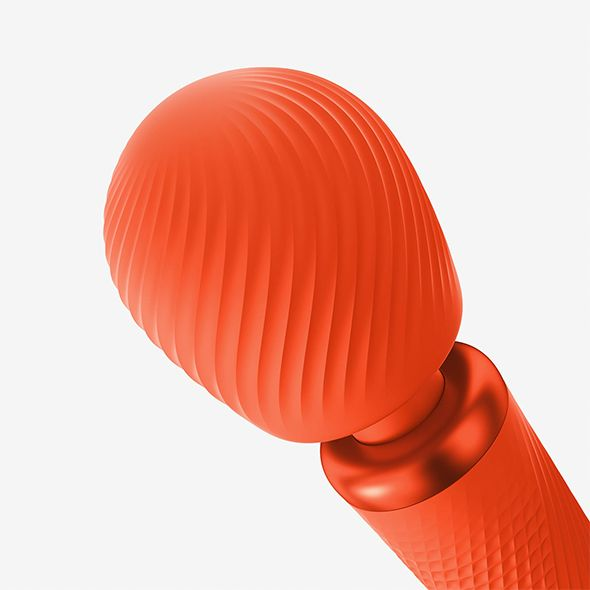 orange, globe, gerippt, lampe, stiel