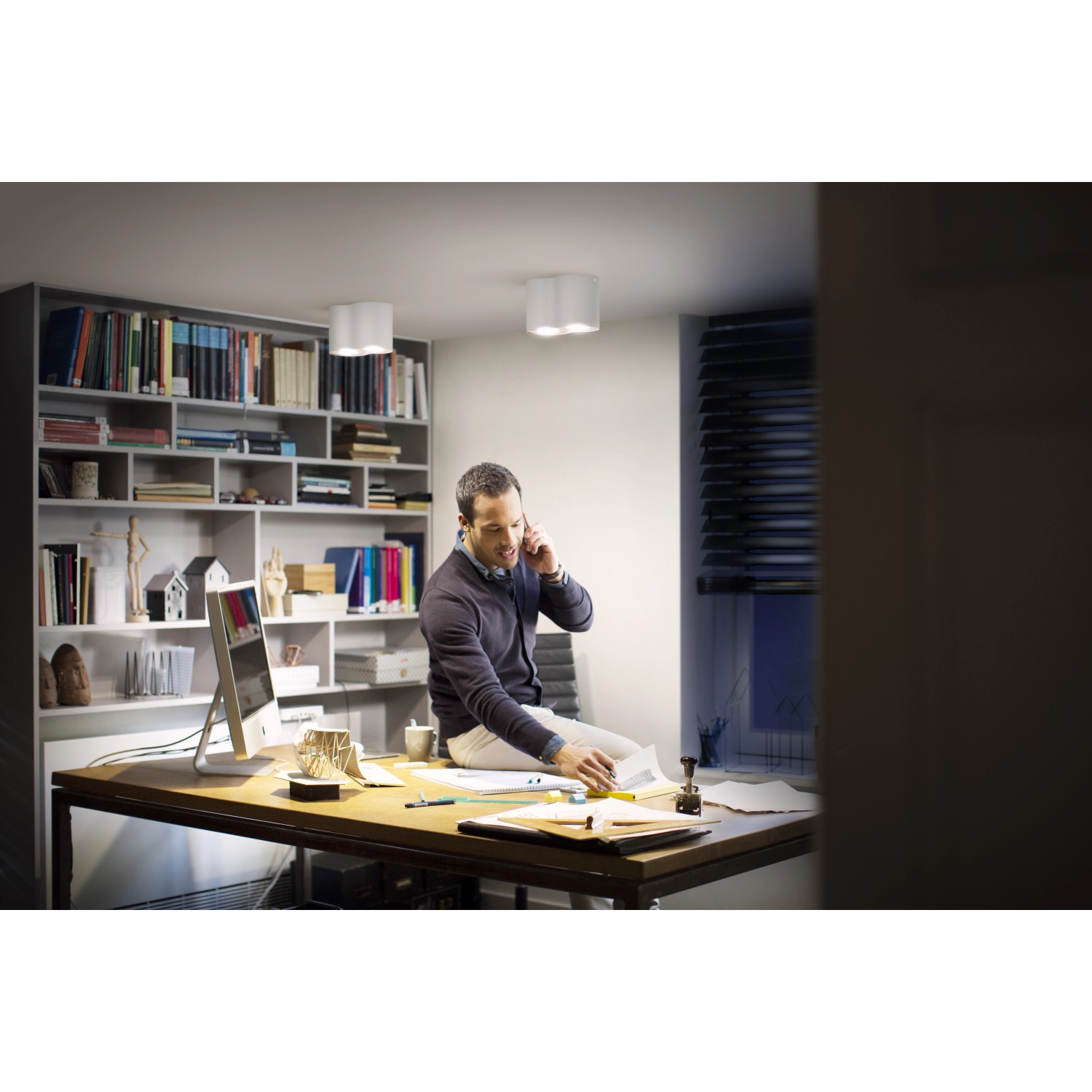 Philips Hue LED Spot Pillar 2 flammig White Ambiance Weiß