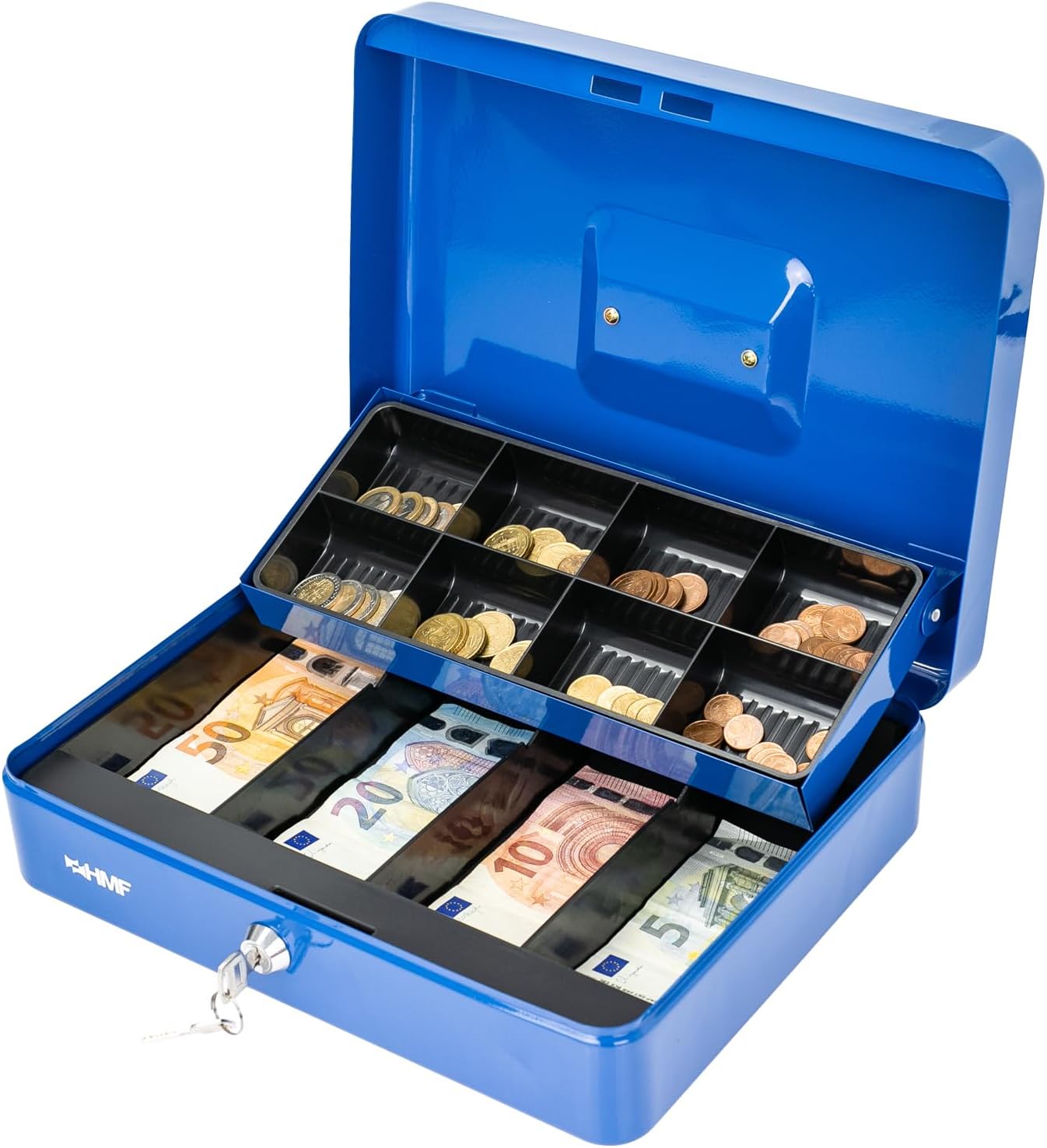 Geldkassette, Geldbox, Schubladensystem, Münzen, Geldbehälter