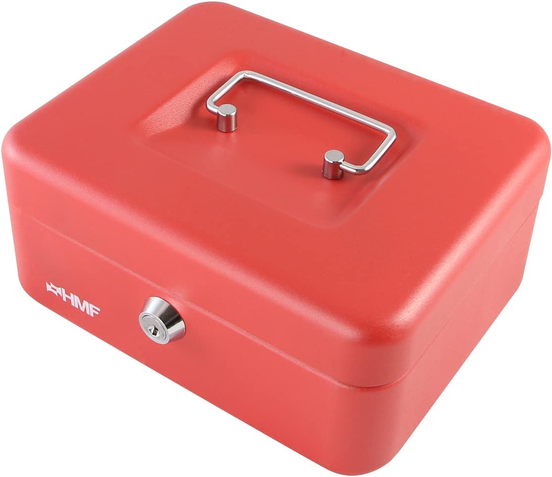 HMF Geldkassette Münzfächer rot