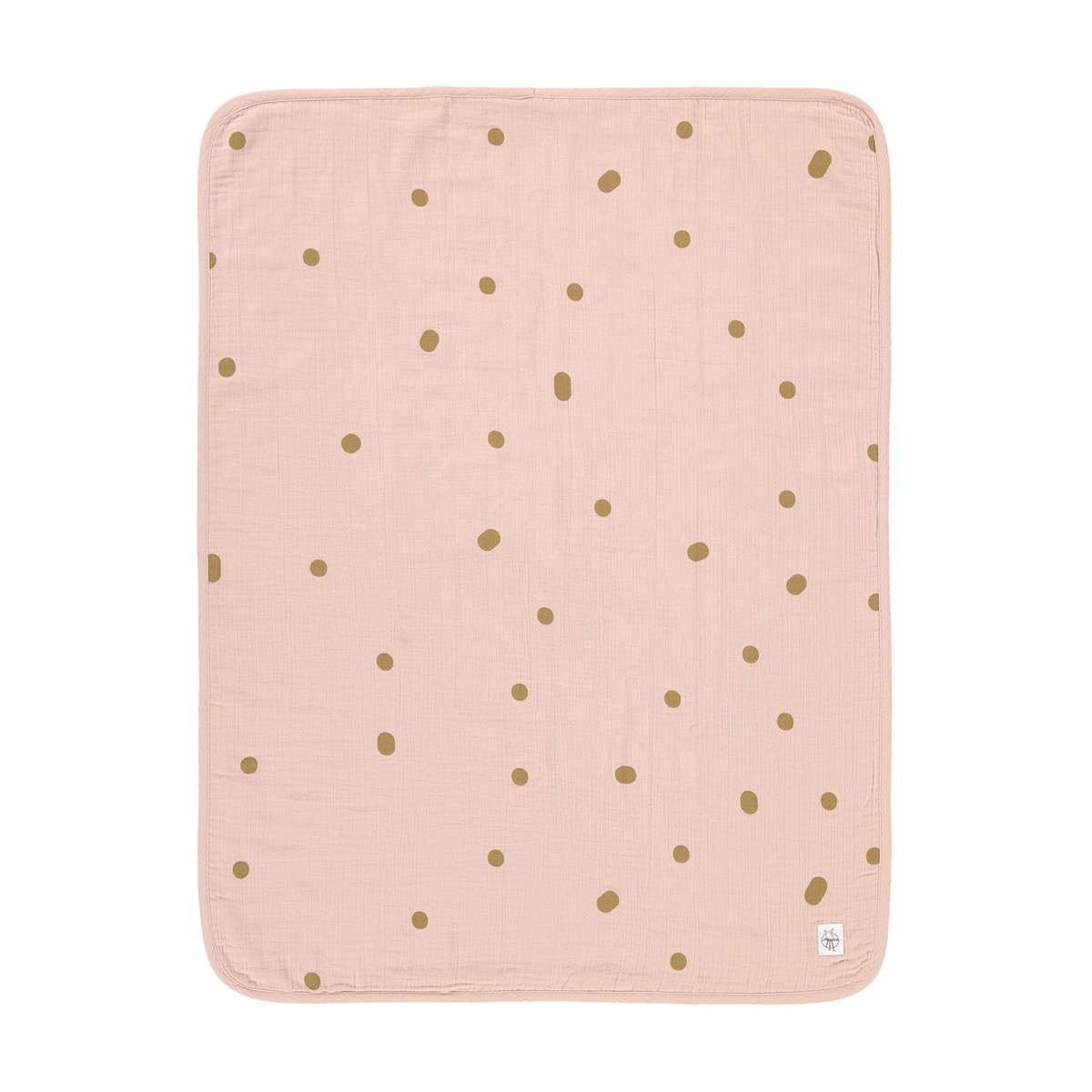 decke, Babydecke, Pink, Punkte, Muster
