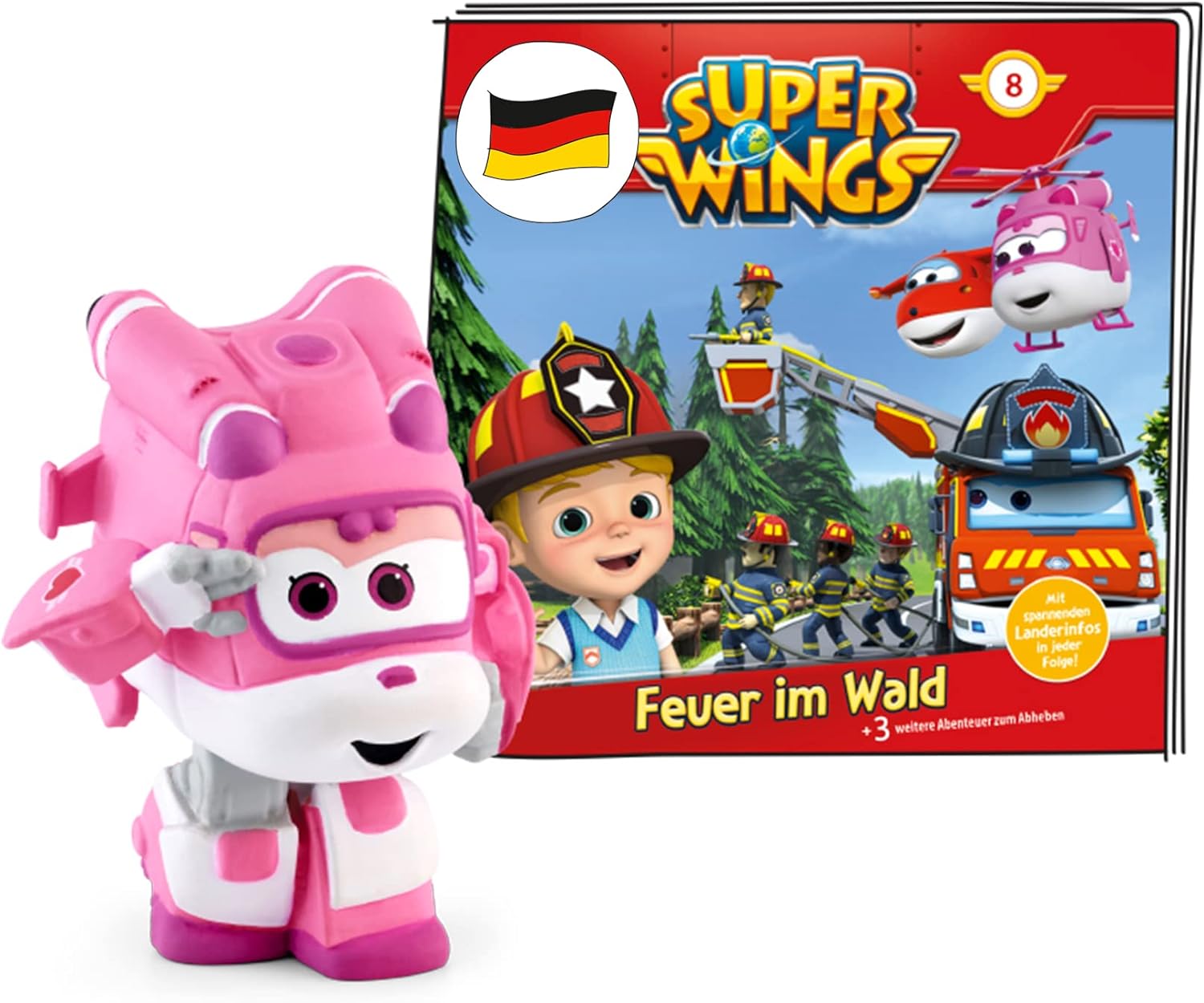 Tonies Hörfiguren für Toniebox  10001398 Super Wings Feuer im Wald Hörspiel Geschichten