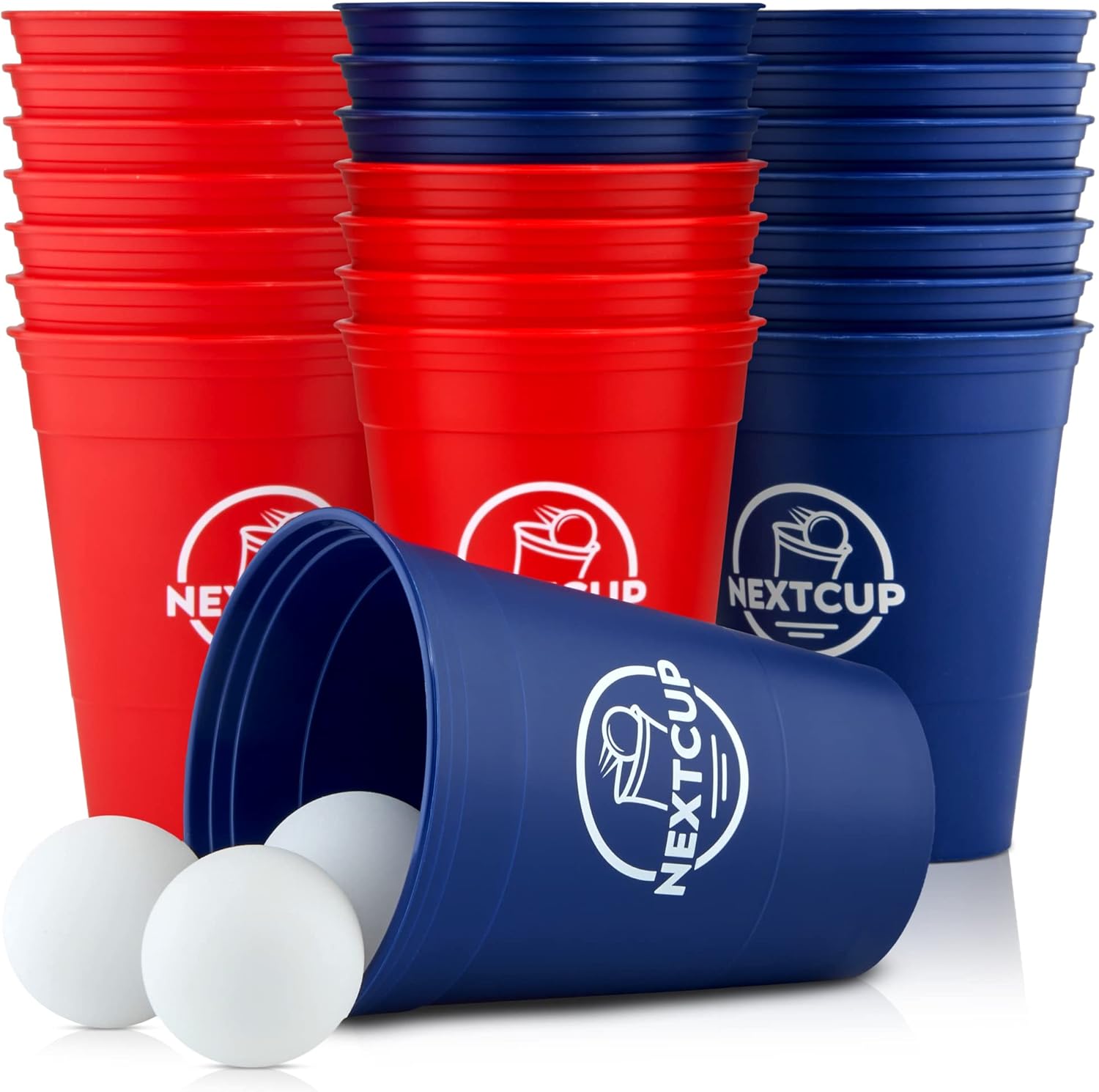 NEXTCUP Becher Set 22 extra stabile und nachhaltige Hartplastik Becher