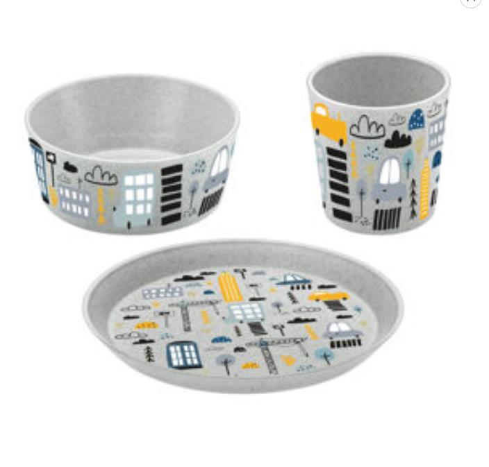 Koziol CONNECT KIDS Kinder-Esszimmer-Set, 3-teilig