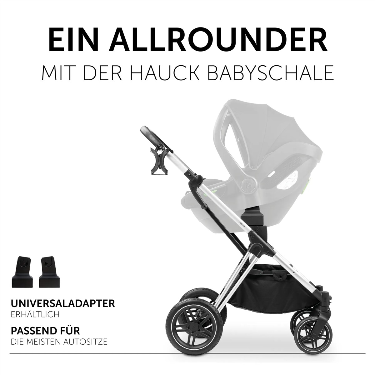 Hauck Vision X Set Kinderwagen Buggy umbaubar Kindertransport