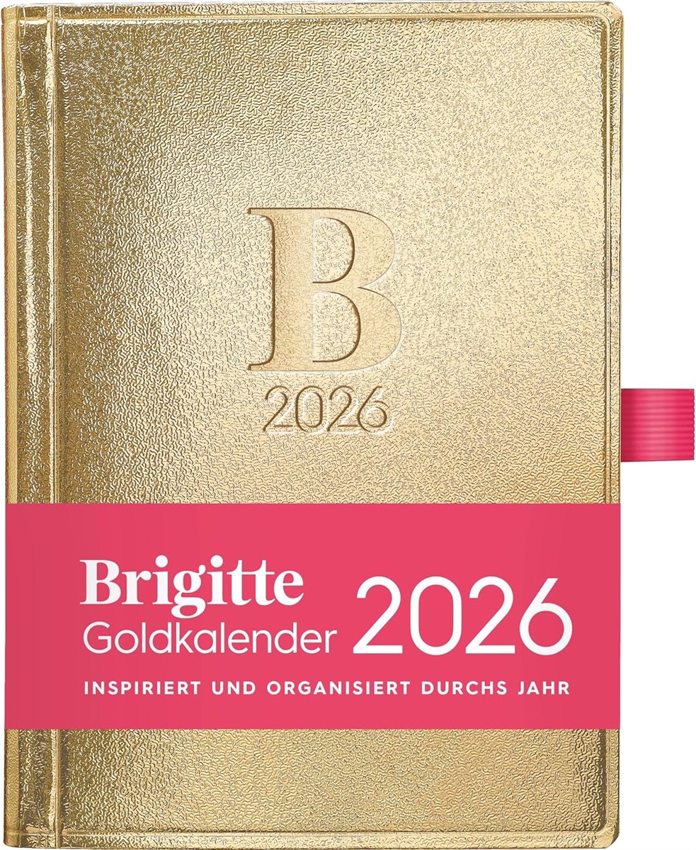 DUMONT - BRIGITTE Goldkalender 2026 ? Taschenkalender im Buchformat ? 10 x 14 cm ? Lifestyle & Organisation