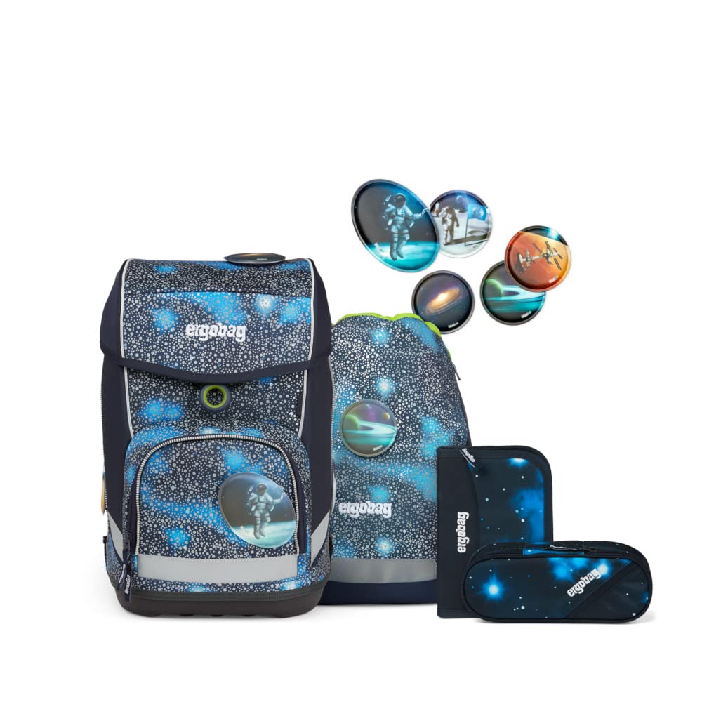 ergobag cubo Set ergonomischer Schulrucksack, Set 5-teilig