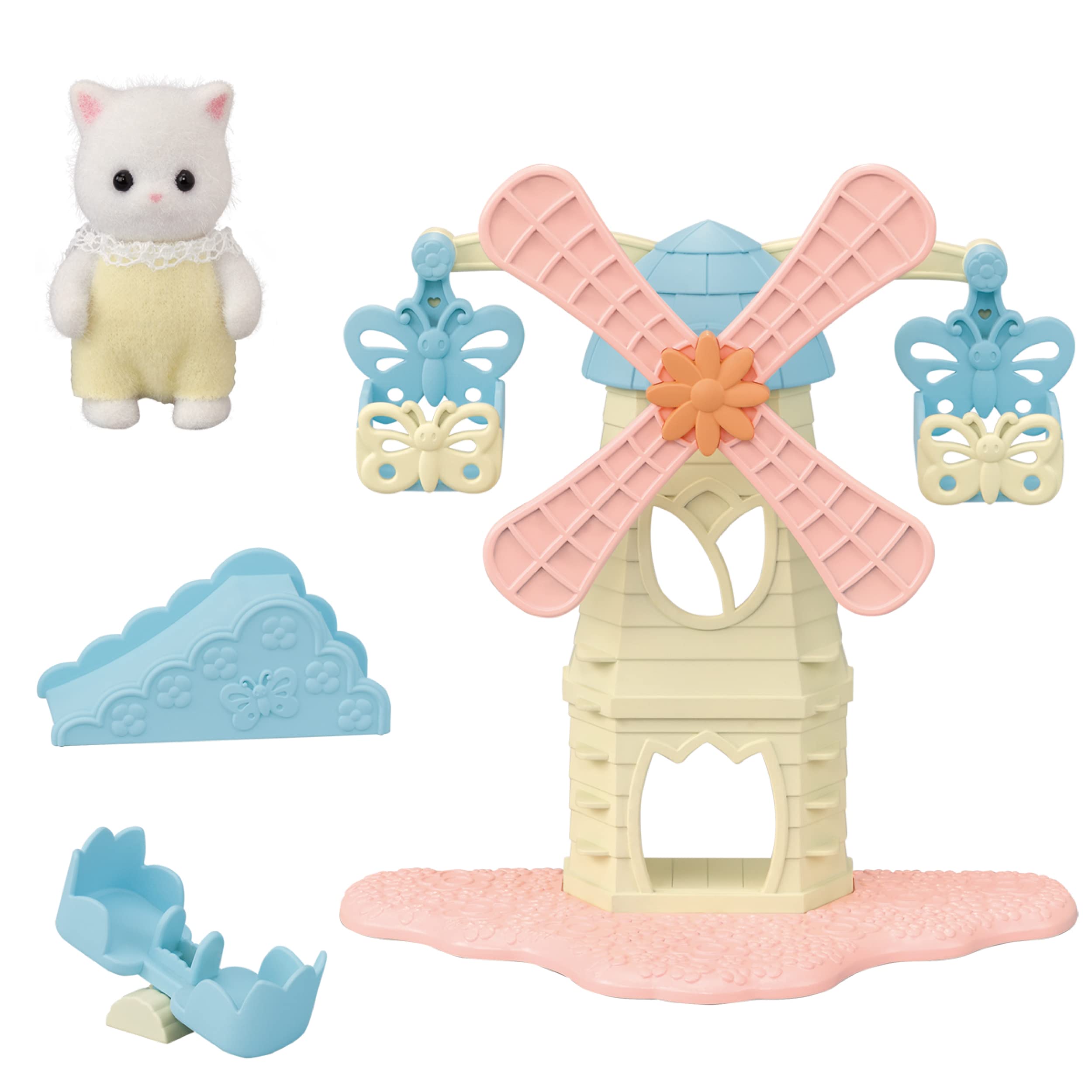 Sylvanian Families 5526 Baby Windmühle mit Figur - Puppenhaus Spielset