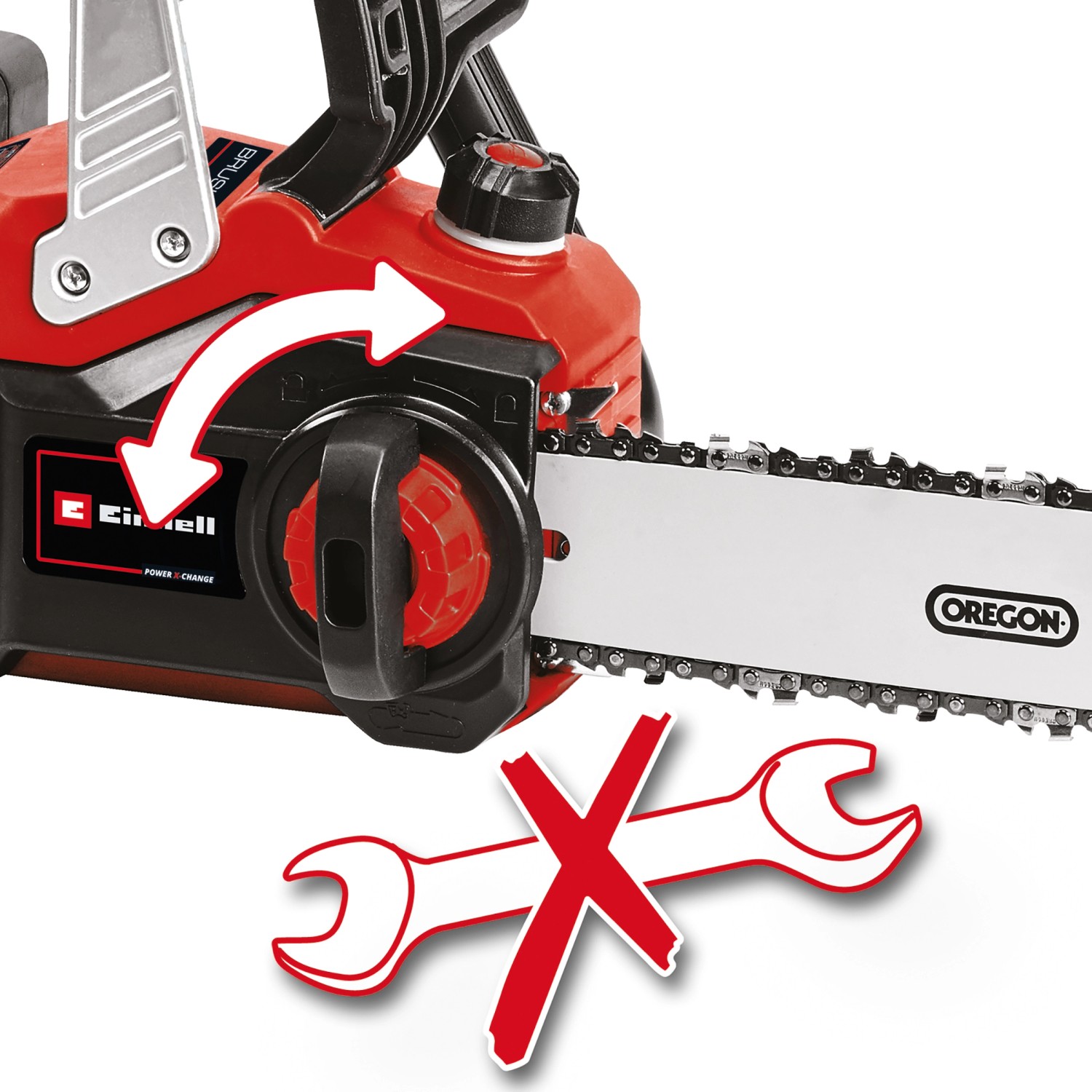 Einhell Power X Change Akku Kettensäge GP LC 36/35 Li Solo ohne Akku und Ladegerät