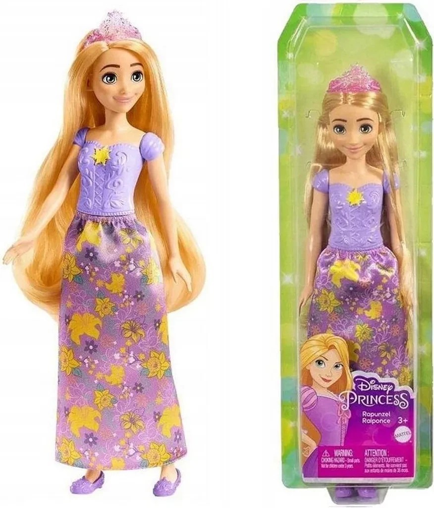 Puppenfigur, Kleidung, Disney Princess, Lila Kleid, Kleidung mit Blumenmuster