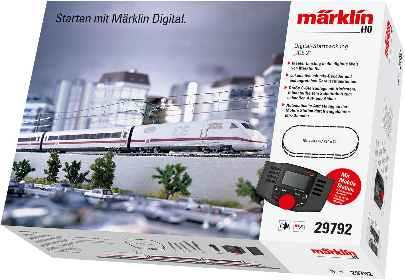 Märklin 29792 Digital-Startpackung ICE 2 Spur H0 Modelleisenbahn C Gleis Schienen Set Modelleisenbahnanlage Modellbahnwelt