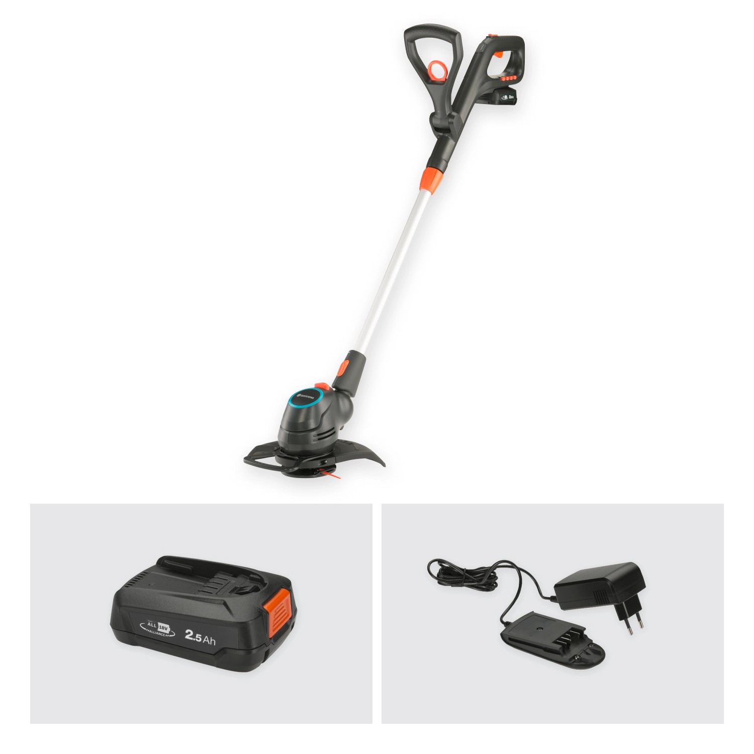 Gardena Akku Rasentrimmer ComfortCut 23/18 Power For All inkl. Akku & Ladegerät