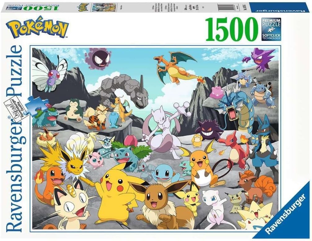 Puzzle, Pokémon, 1500 Teile, Kartenfiguren, Ravensburger