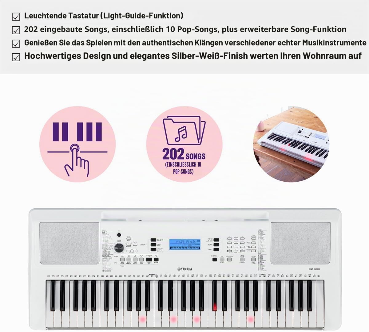 Keybord, Keyboard, Digital piano, White, Yamaha