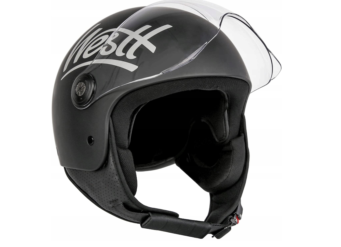 Westt Classic Jet Motorradhelm Rollerhelm Sturzhelm - ECE-zertifiziert